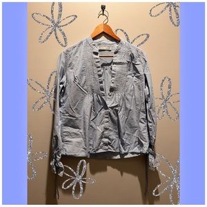 🦋🛋️Baby Blue A&F Striped Tunic🛋️🦋